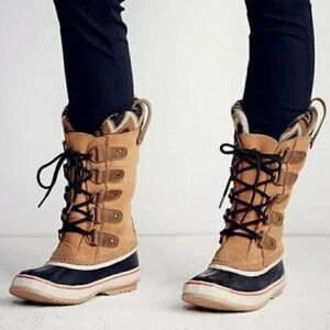 Sorel Joan of Arctic Il Snow Boots Lace-Up Waterproof Suede Leather Size 7